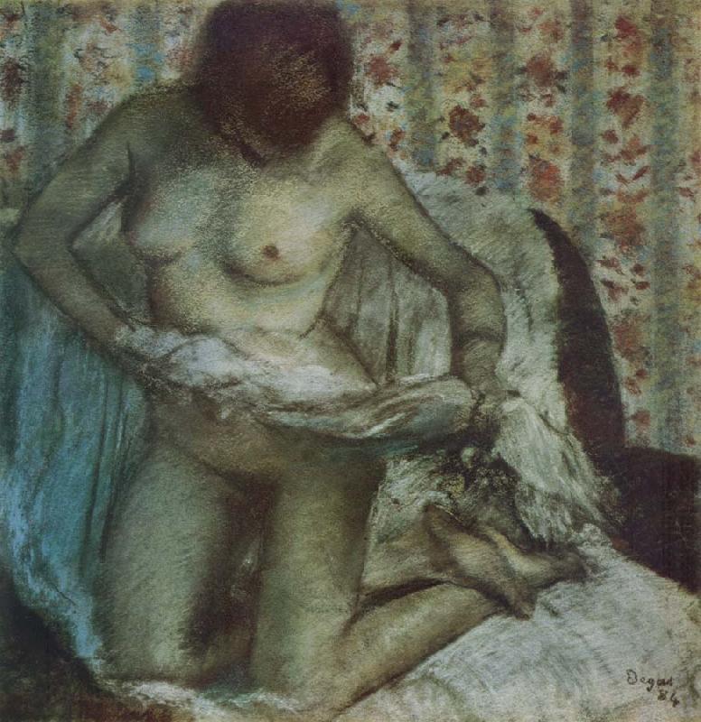 After the Bath, Edgar Degas